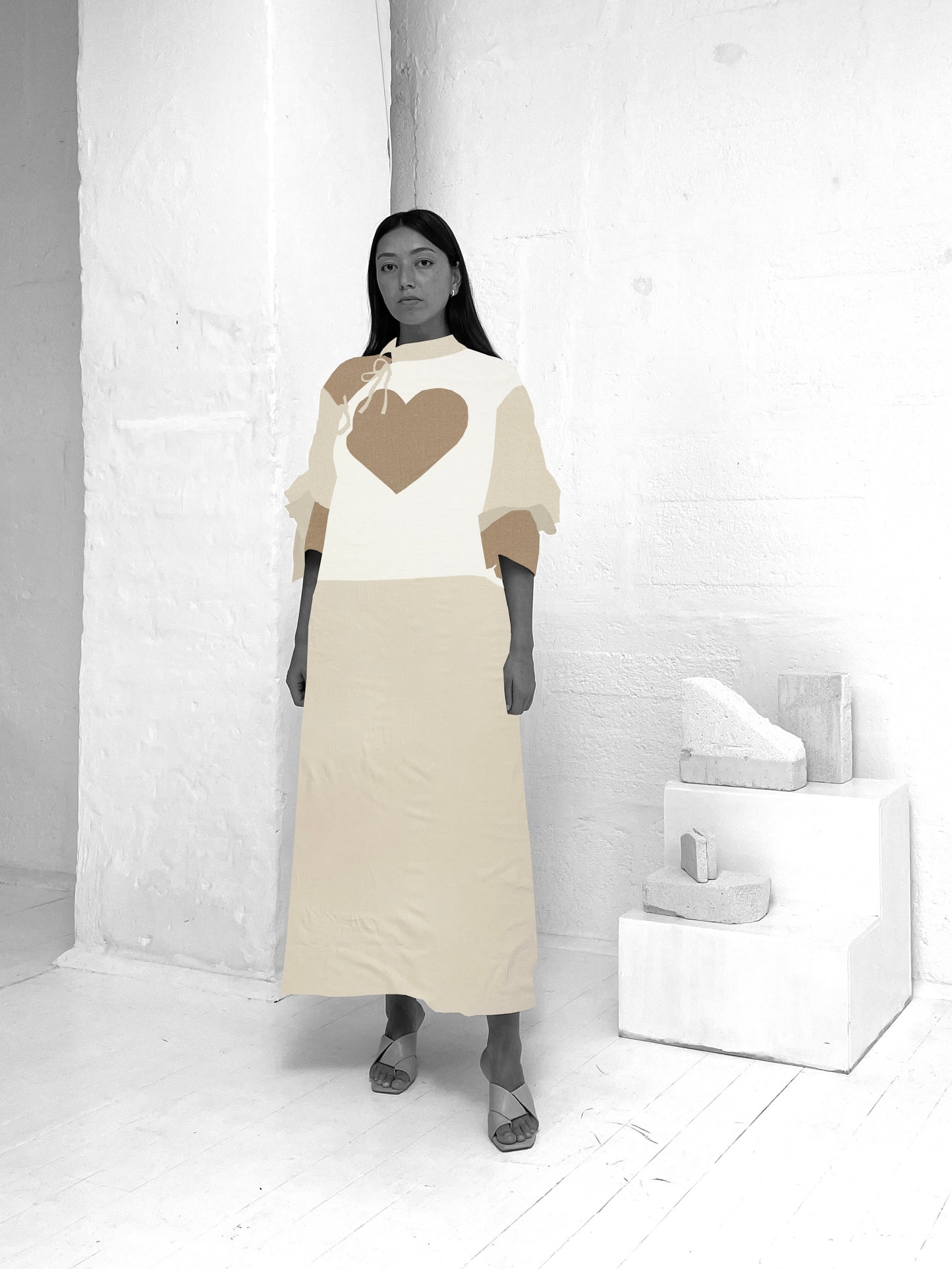 Hjertekjole // Heart Dress Sewing Kit