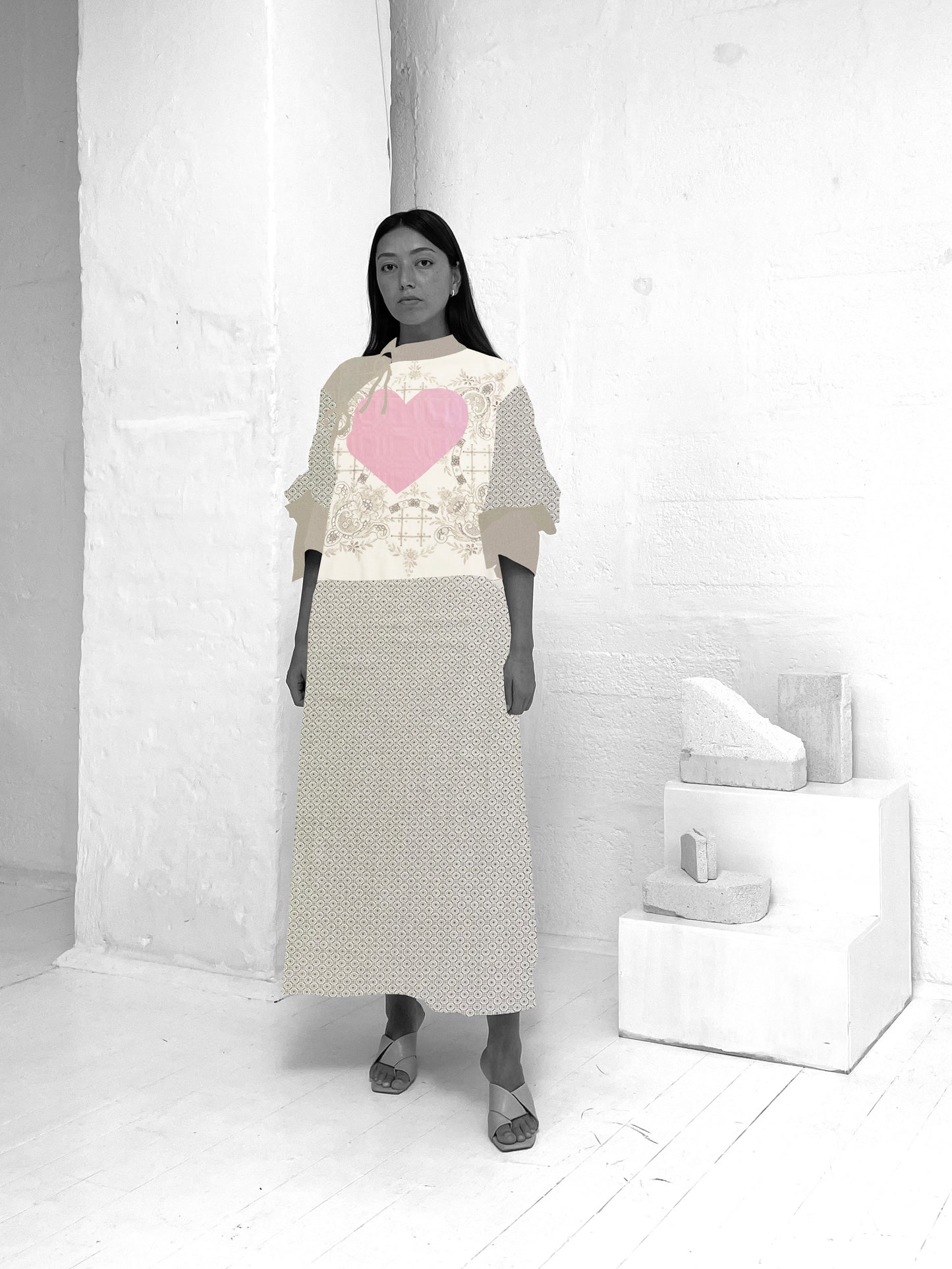 Hjertekjole // Heart Dress Sewing Kit