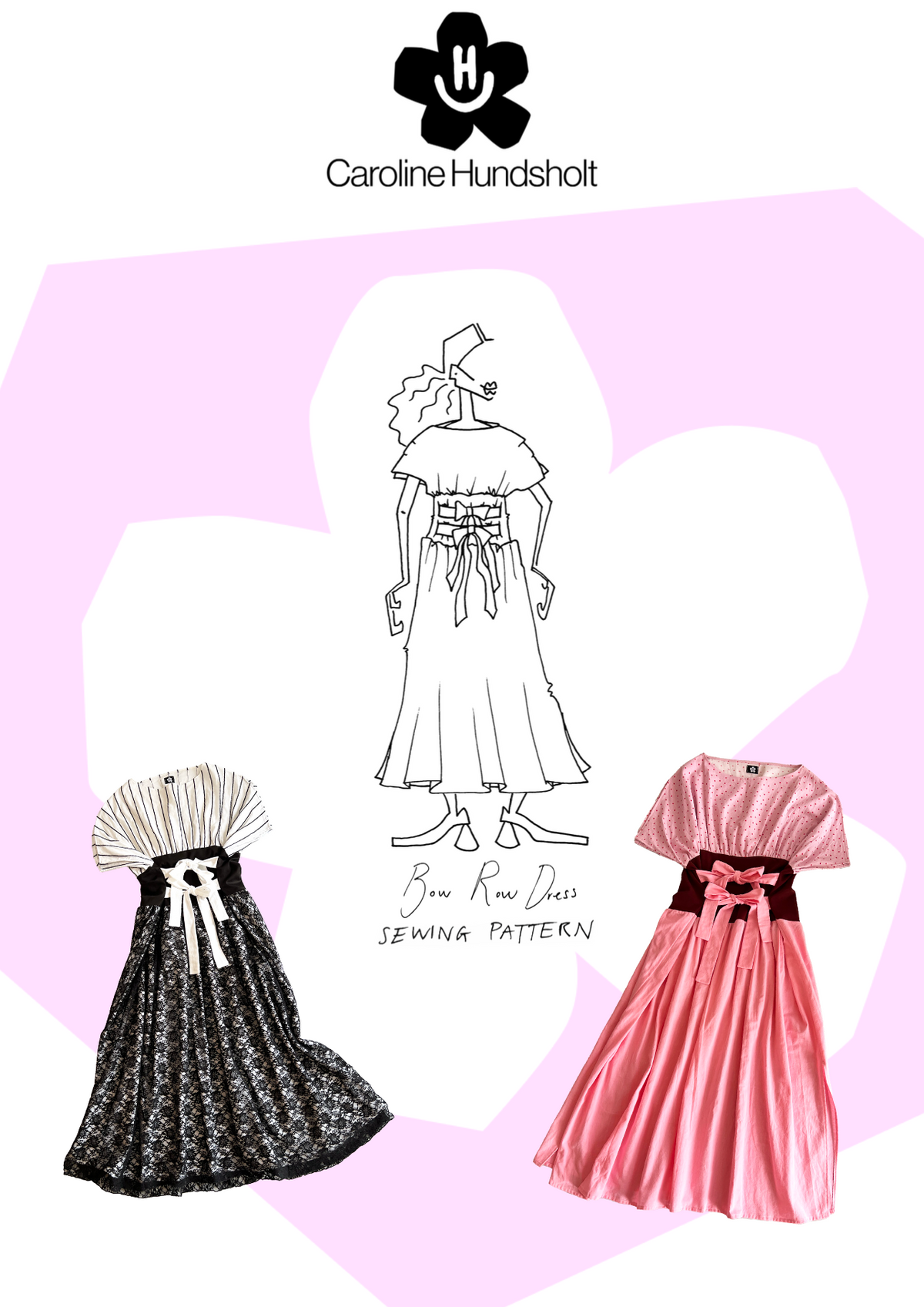 Bow Row Dress Sewing Pattern + Sewing Guide