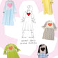 Hjertekjole // Heart Dress Sewing Pattern + Sewing Guide