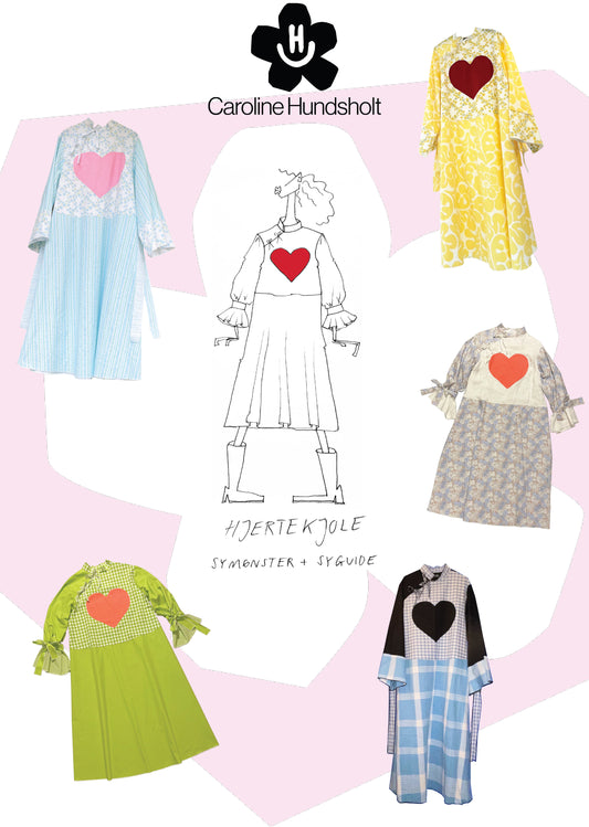 Hjertekjole // Heart Dress Sewing Pattern + Sewing Guide