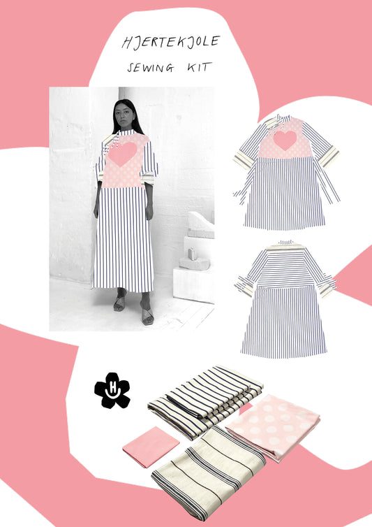 Hjertekjole // Heart Dress Sewing Kit
